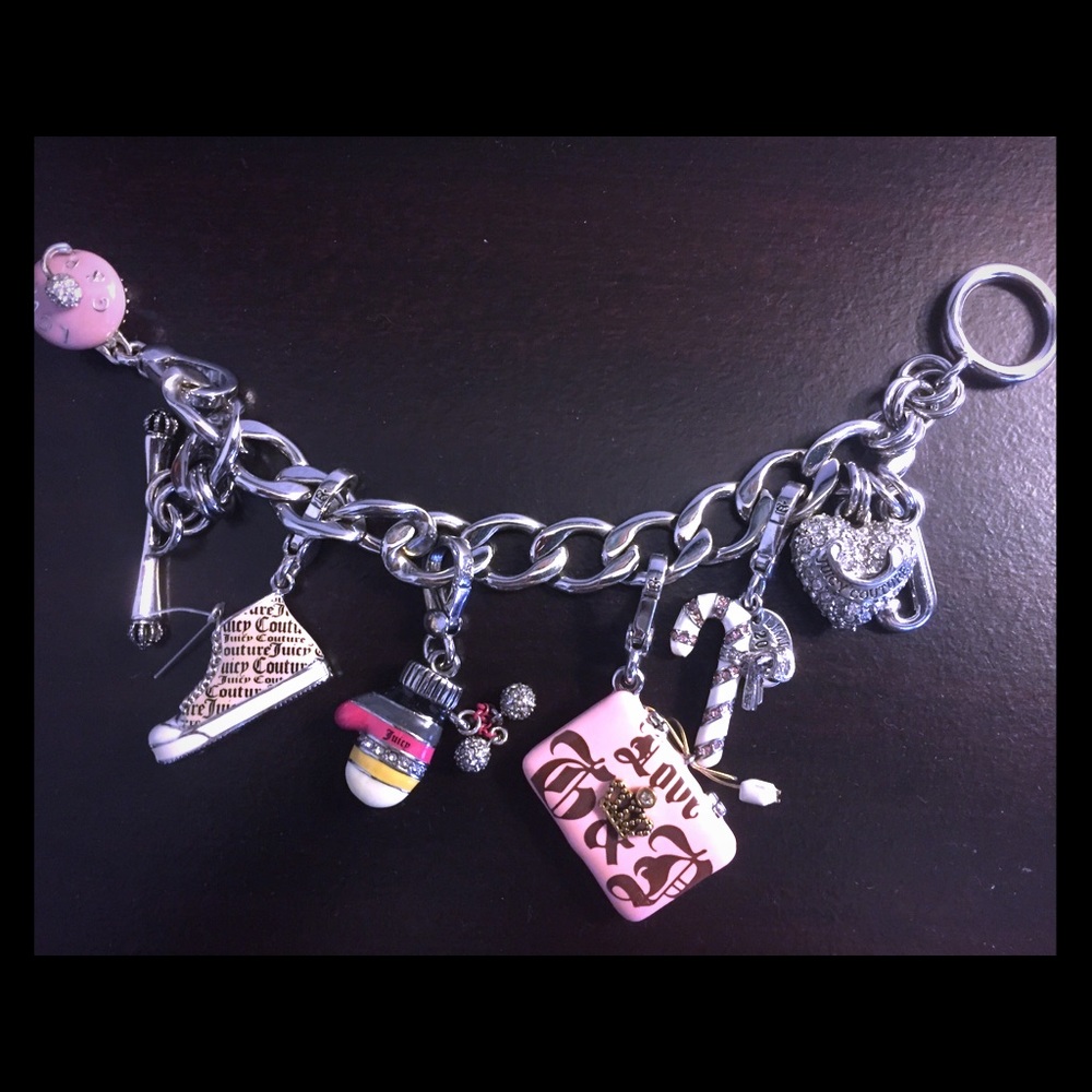 Silver Juicy Couture Charm Bracelet